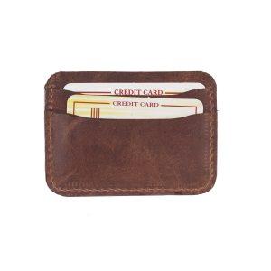 Antique Leather Card Holder