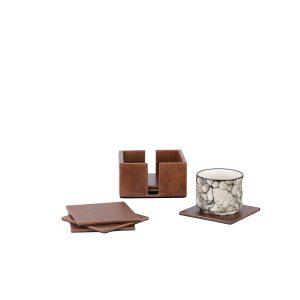 Leather  Desk Accessories Set