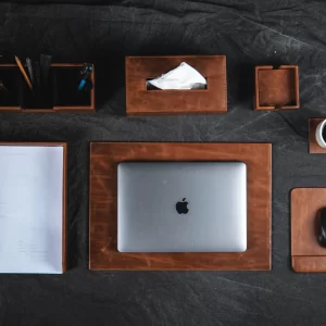 Leather  Desk Accessories Set